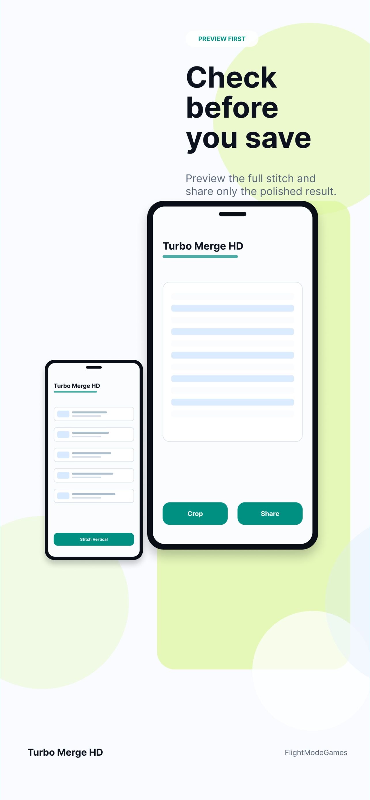 Turbo Merge HD preview and order screen